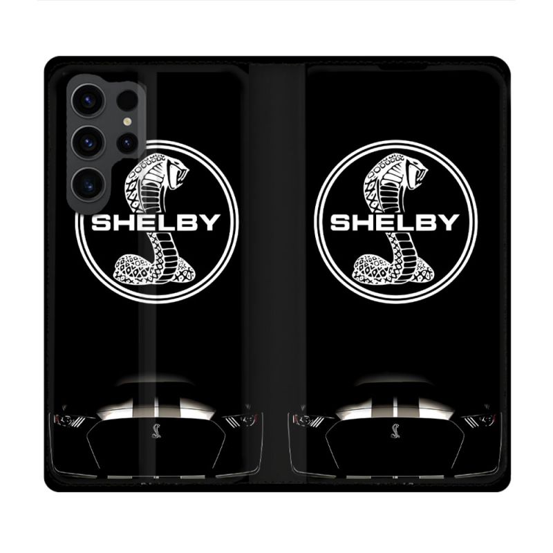 Housse Cuir Portefeuille Pour Samsung Galaxy S23 Ultra Shelby