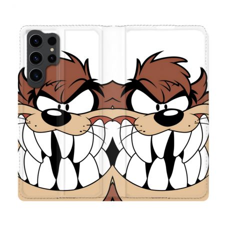 Housse Cuir Portefeuille Pour Samsung Galaxy S23 Ultra Taz