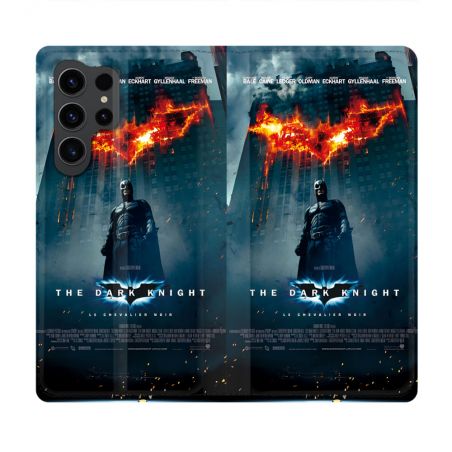 Housse Cuir Portefeuille Pour Samsung Galaxy S23 Ultra The Dark Night