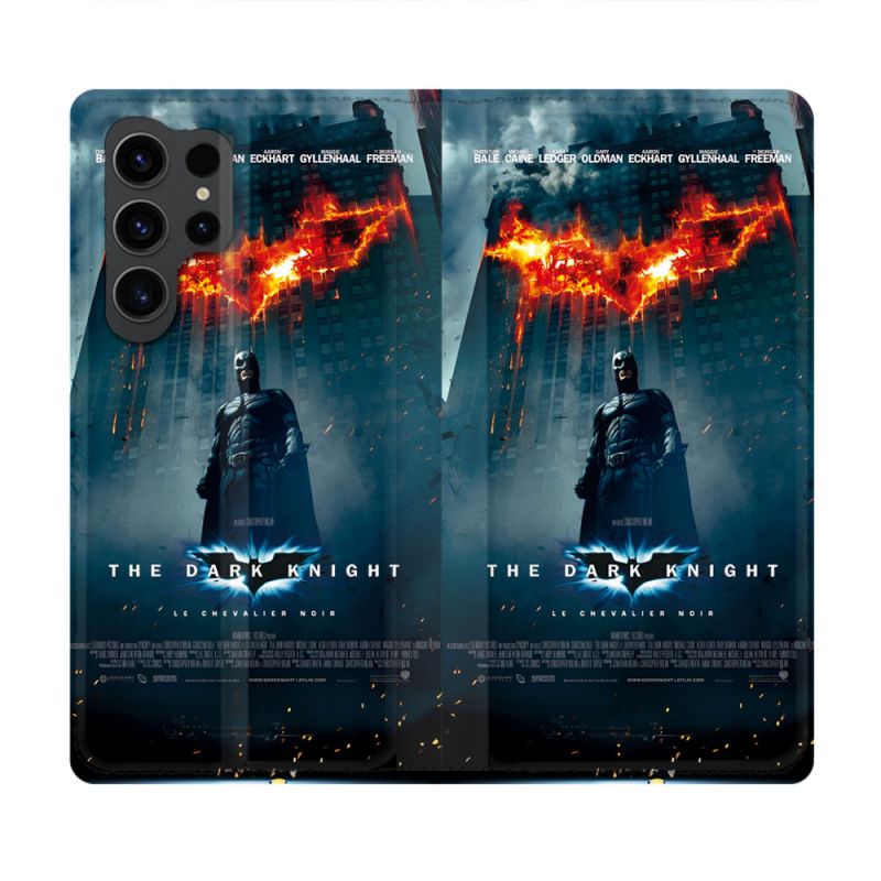 Housse Cuir Portefeuille Pour Samsung Galaxy S23 Ultra The Dark Night