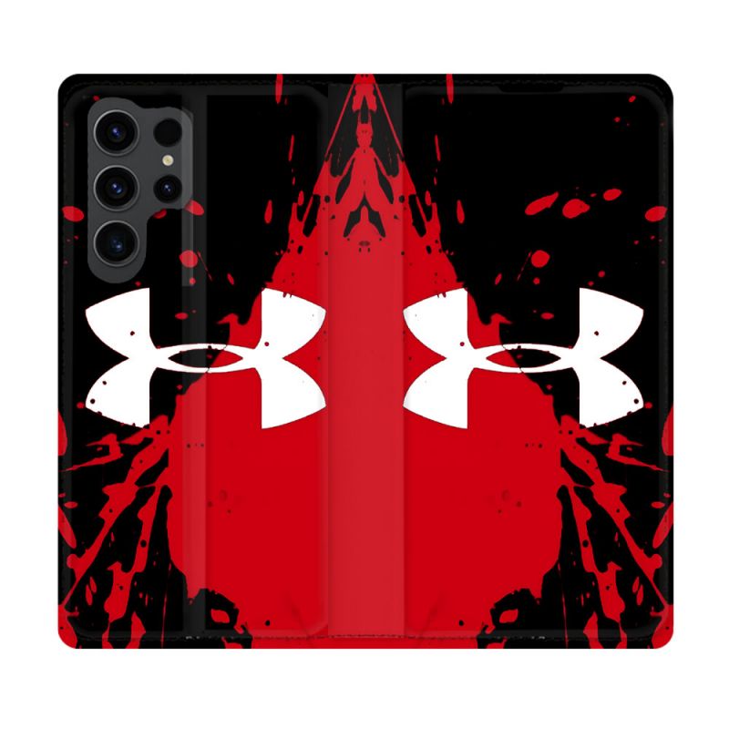 Housse Cuir Portefeuille Pour Samsung Galaxy S23 Ultra Under Armour