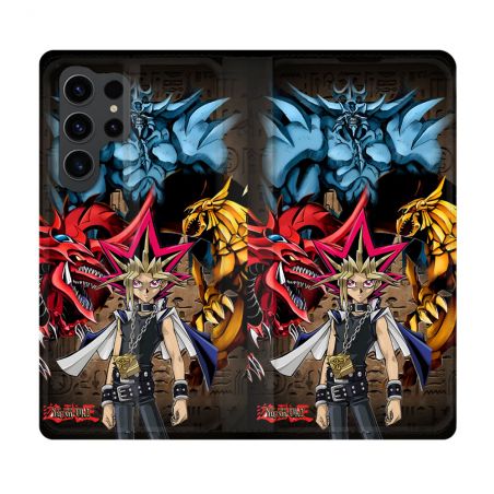 Housse Cuir Portefeuille Pour Samsung Galaxy S23 Ultra Yu Gi Oh