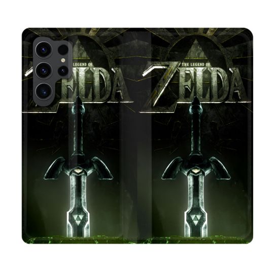 Housse Cuir Portefeuille Pour Samsung Galaxy S23 Ultra Zelda