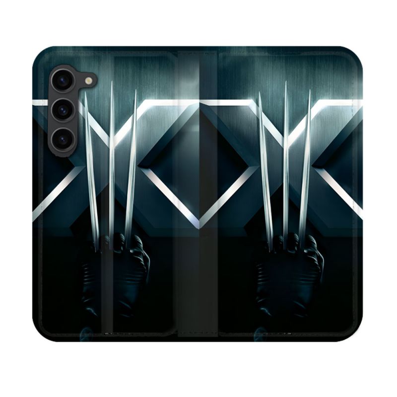 Housse Cuir Portefeuille Pour Samsung Galaxy S23 Xmen