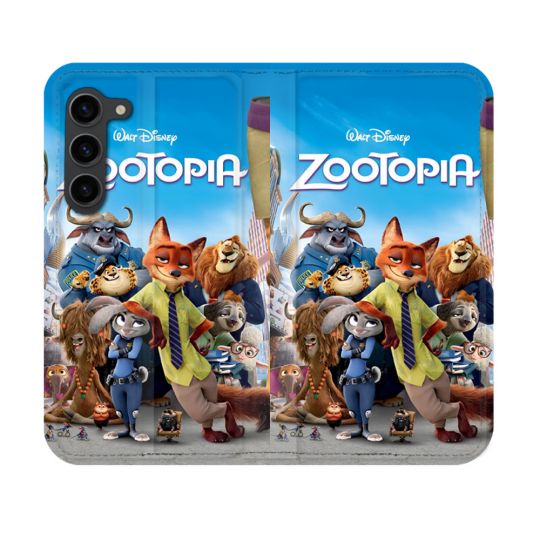Housse Cuir Portefeuille Pour Samsung Galaxy S23 Zootopia