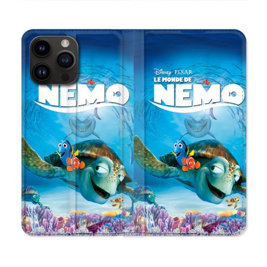 Housse Cuir Portefeuille Pour Iphone 15 Pro Plus Nemo Affiche