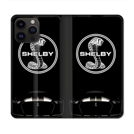 Housse Cuir Portefeuille Pour Iphone 15 Pro Plus Shelby