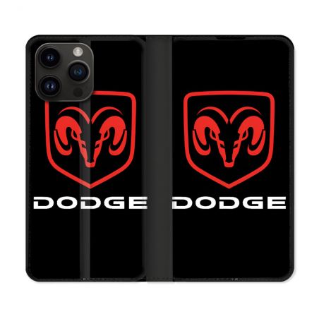 Housse Cuir Portefeuille Pour Iphone 15 Pro (6.1) Dodge