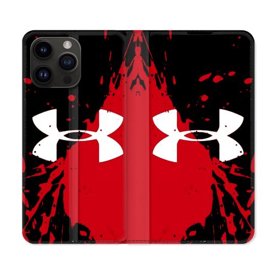 Housse Cuir Portefeuille Pour Iphone 15 Pro (6.1) Under Armour