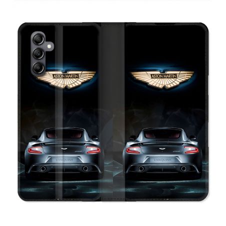 Housse Cuir Portefeuille Pour Samsung Galaxy S24 Aston Martin