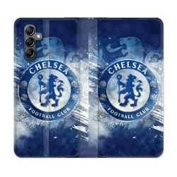 Housse Cuir Portefeuille Pour Samsung Galaxy S24 Foot Chelsea
