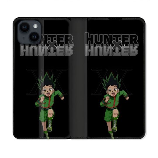 Housse Cuir Portefeuille Pour Iphone 15 Plus (6.7) Manga Hunter X Hunter Gon