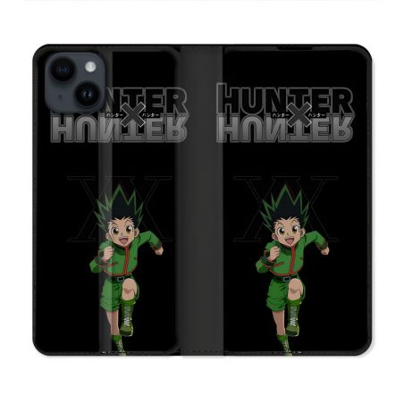 Housse Cuir Portefeuille Pour Iphone 15 Plus (6.7) Manga Hunter X Hunter Gon