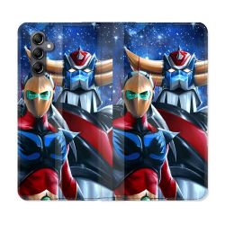 Housse Cuir Portefeuille Pour Samsung Galaxy S24 Goldorak