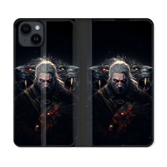 Housse Cuir Portefeuille Pour Iphone 15 Plus (6.7) The Witcher