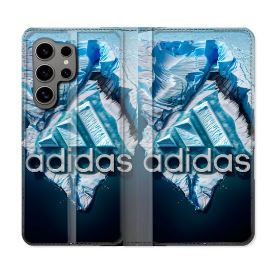 Housse Cuir Portefeuille Pour Samsung Galaxy S24 Ultra Adidas Iceberg