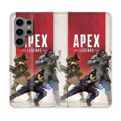 Housse Cuir Portefeuille Pour Samsung Galaxy S24 Ultra Apex