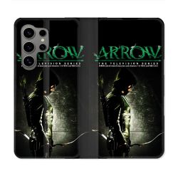 Housse Cuir Portefeuille Pour Samsung Galaxy S24 Ultra Arrow Affiche