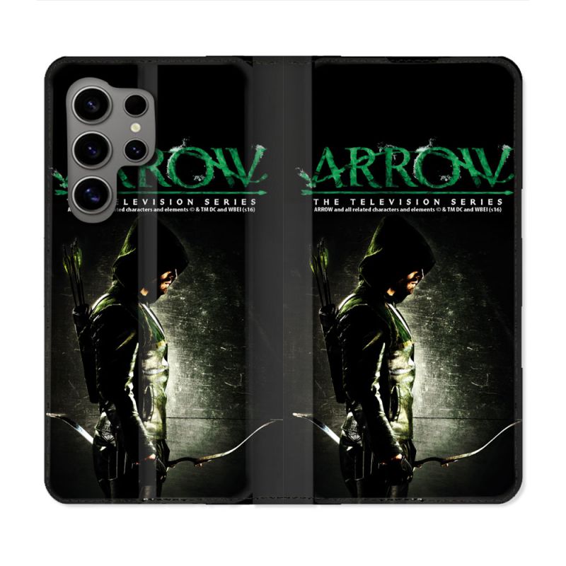 Housse Cuir Portefeuille Pour Samsung Galaxy S24 Ultra Arrow Affiche
