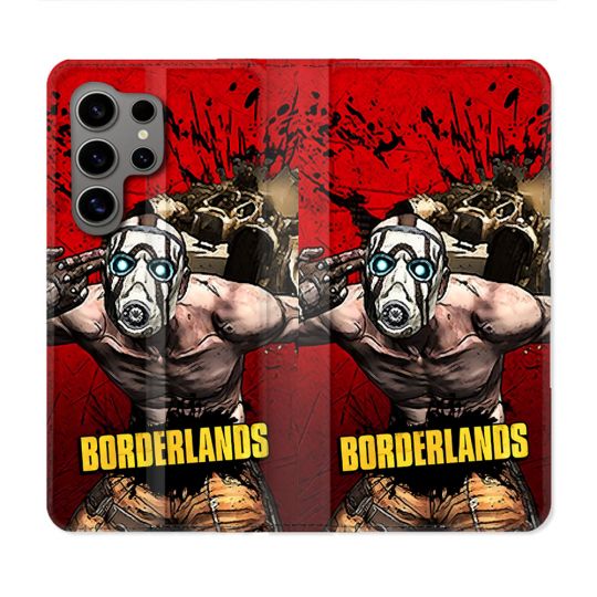 Housse Cuir Portefeuille Pour Samsung Galaxy S24 Ultra Borderland