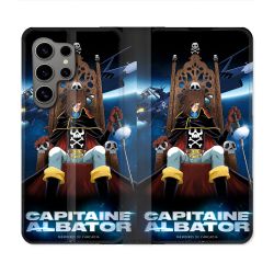 Housse Cuir Portefeuille Pour Samsung Galaxy S24 Ultra Capitaine Albator