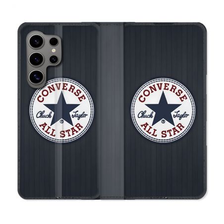 Housse Cuir Portefeuille Pour Samsung Galaxy S24 Ultra Converse