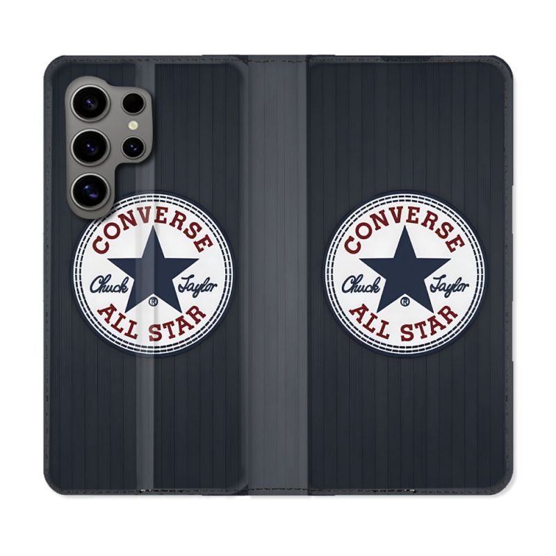 Housse Cuir Portefeuille Pour Samsung Galaxy S24 Ultra Converse