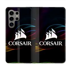 Housse Cuir Portefeuille Pour Samsung Galaxy S24 Ultra Corsair