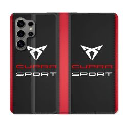 Housse Cuir Portefeuille Pour Samsung Galaxy S24 Ultra Cupra