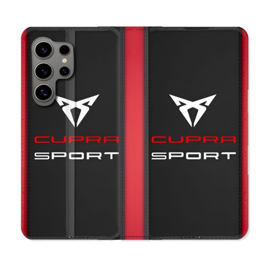 Housse Cuir Portefeuille Pour Samsung Galaxy S24 Ultra Cupra