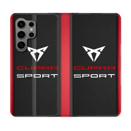 Housse Cuir Portefeuille Pour Samsung Galaxy S24 Ultra Cupra