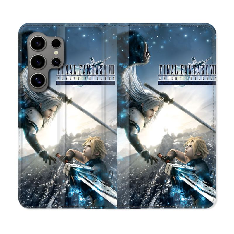 Housse Cuir Portefeuille Pour Samsung Galaxy S24 Ultra Final Fantaisy