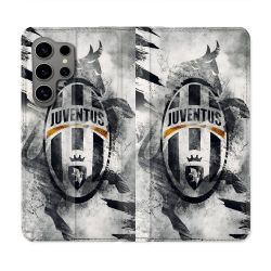 Housse Cuir Portefeuille Pour Samsung Galaxy S24 Ultra Foot Juventus Turin