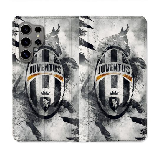 Housse Cuir Portefeuille Pour Samsung Galaxy S24 Ultra Foot Juventus Turin