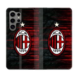 Housse Cuir Portefeuille Pour Samsung Galaxy S24 Ultra Foot Milan AC