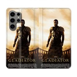 Housse Cuir Portefeuille Pour Samsung Galaxy S24 Ultra Gladiator Affiche