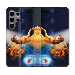 Housse Cuir Portefeuille Pour Samsung Galaxy S24 Ultra La Belle et La Bête