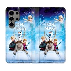 Housse Cuir Portefeuille Pour Samsung Galaxy S24 Ultra La Reine Des Neiges