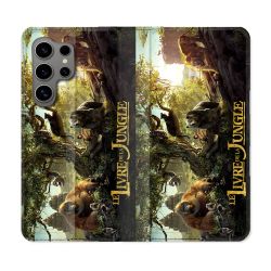Housse Cuir Portefeuille Pour Samsung Galaxy S24 Ultra Le Livre De La Jungle Affiche