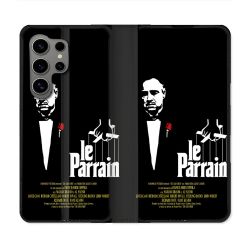 Housse Cuir Portefeuille Pour Samsung Galaxy S24 Ultra Le Parrain Affiche