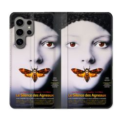 Housse Cuir Portefeuille Pour Samsung Galaxy S24 Ultra Le Silence Des Agneaux Affiche