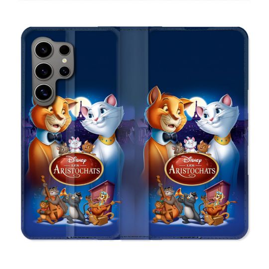Housse Cuir Portefeuille Pour Samsung Galaxy S24 Ultra Les Aristochats