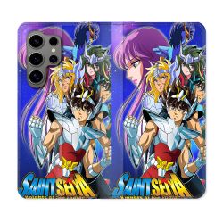 Housse Cuir Portefeuille Pour Samsung Galaxy S24 Ultra Les Chevaliers Du Zodiaque