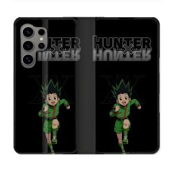 Housse Cuir Portefeuille Pour Samsung Galaxy S24 Ultra Manga Hunter X Hunter Gon