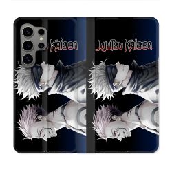Housse Cuir Portefeuille Pour Samsung Galaxy S24 Ultra Manga Jujustu Kaisen