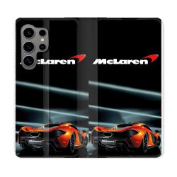 Housse Cuir Portefeuille Pour Samsung Galaxy S24 Ultra Mc Laren