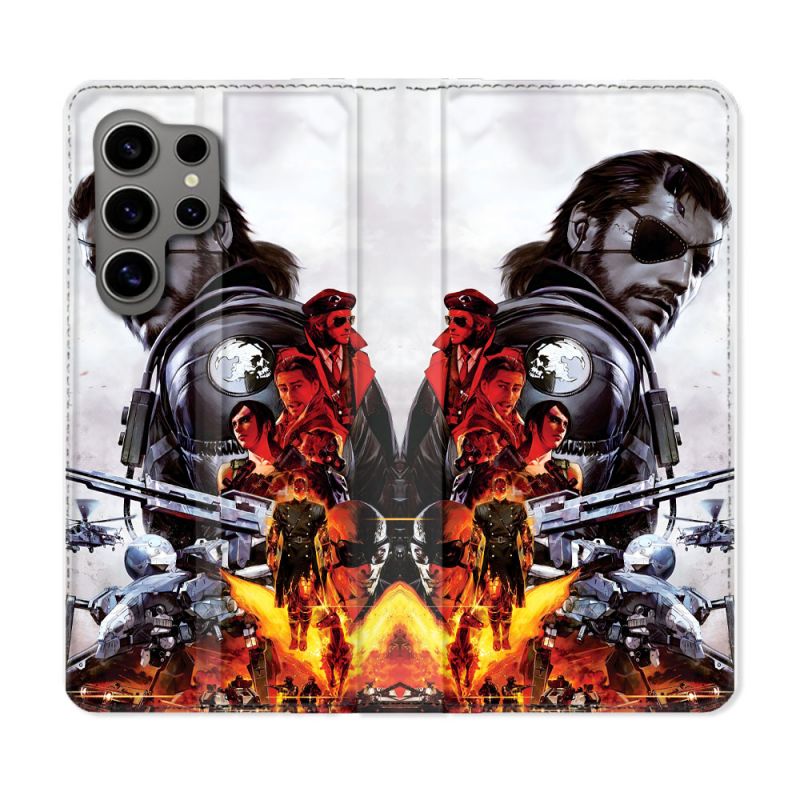 Housse Cuir Portefeuille Pour Samsung Galaxy S24 Ultra Metal Gear Solid