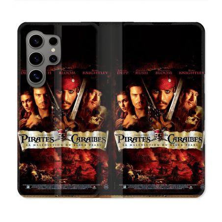 Housse Cuir Portefeuille Pour Samsung Galaxy S24 Ultra Pirate Des Caraibes