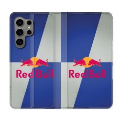 Housse Cuir Portefeuille Pour Samsung Galaxy S24 Ultra Red Bull Classique