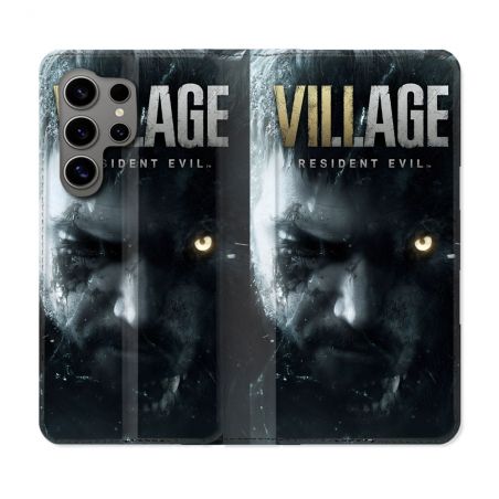 Housse Cuir Portefeuille Pour Samsung Galaxy S24 Ultra Resident Evil